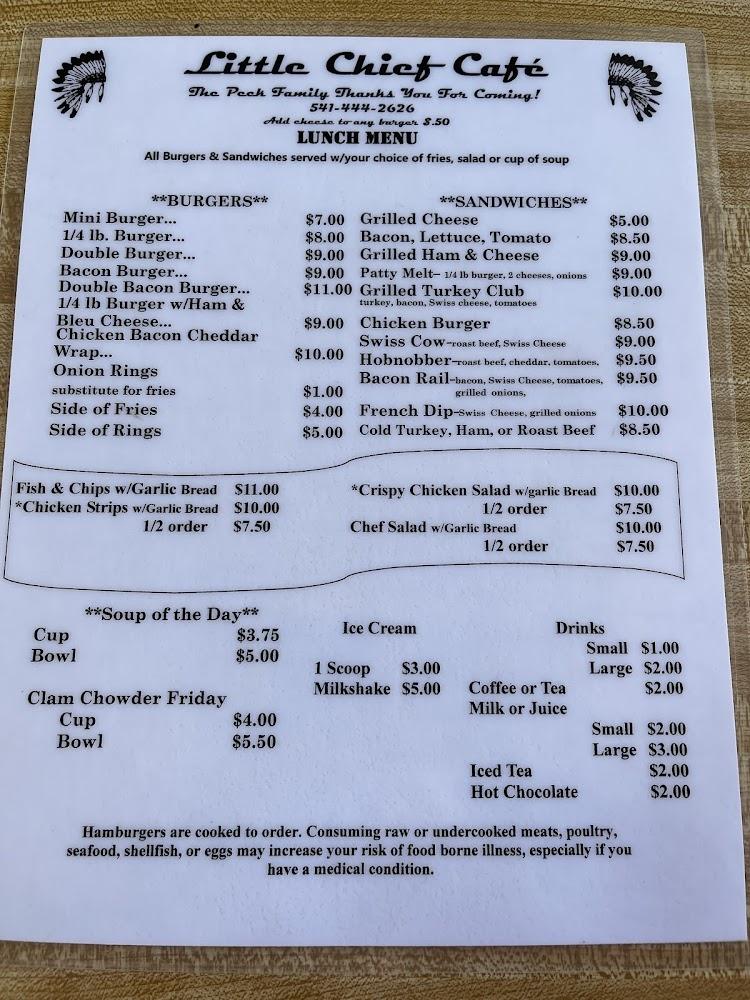 Little Chief Restaurant 2 Eggs